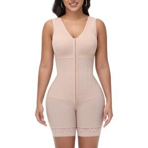 Women's Full Body Shaper Beige Post Surgery Garment Shapewear Tummy Control